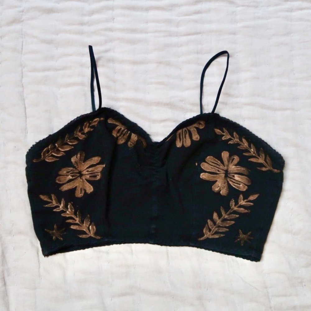 Serpent and Bow Altar Bralette Floral Design Small